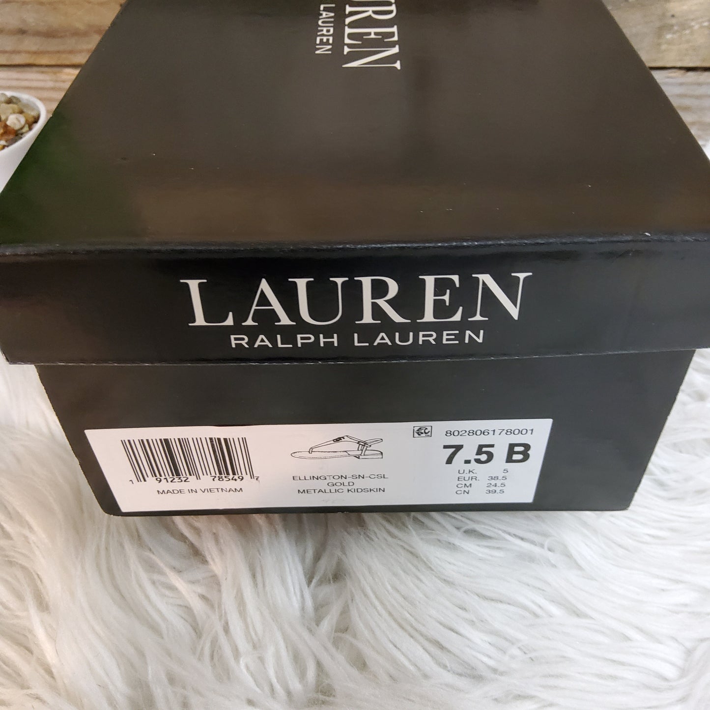 Lauren by Ralph Lauren Gold Sandals Sz 7.5