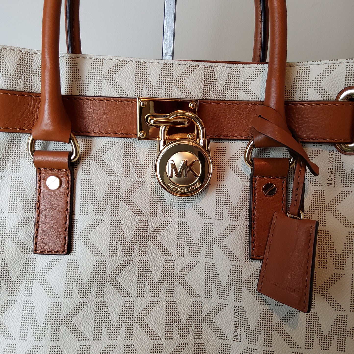 Michael Kors Hamilton Logo Chain Tote