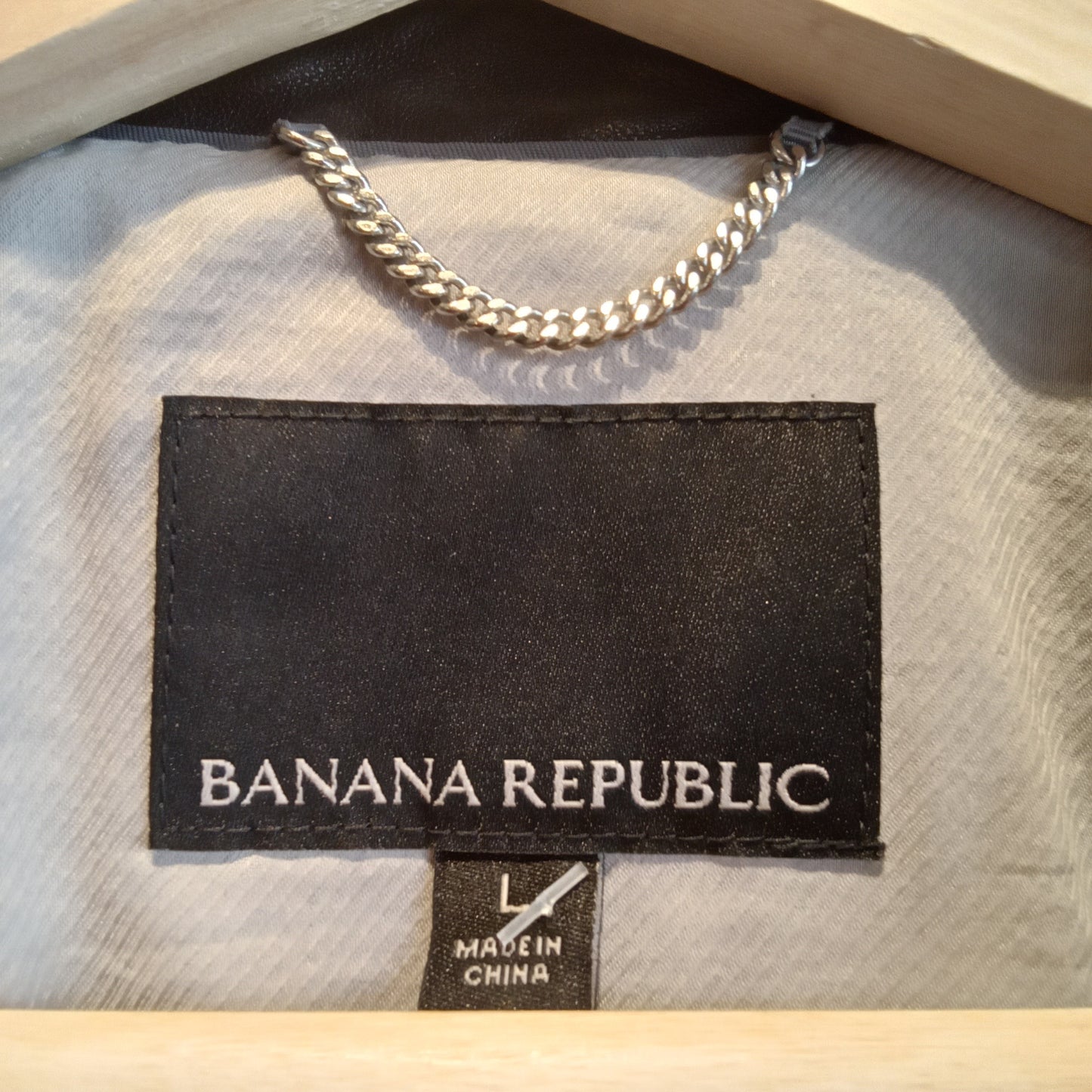 Banana Republic Leather Moto Jacket Sz L