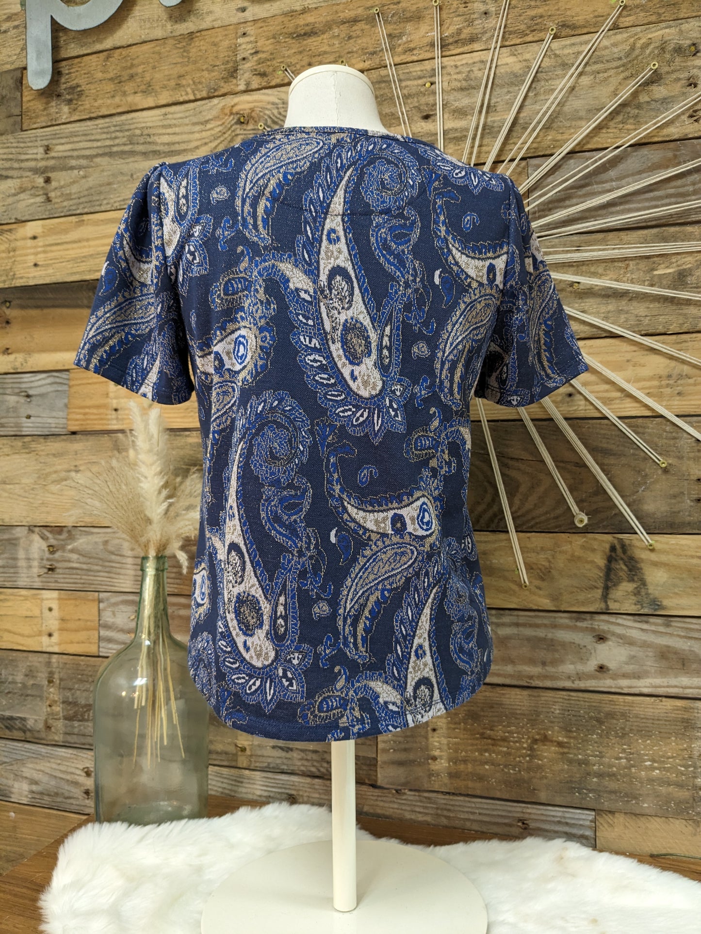 Anthropologie Paisley Top Sz S