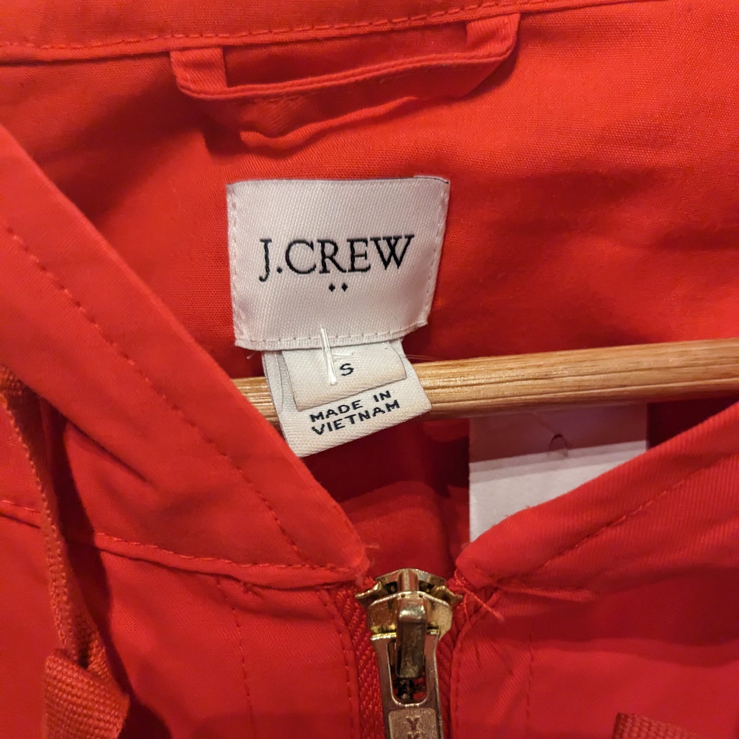 J. Crew Red Pullover Hoodie Sz S