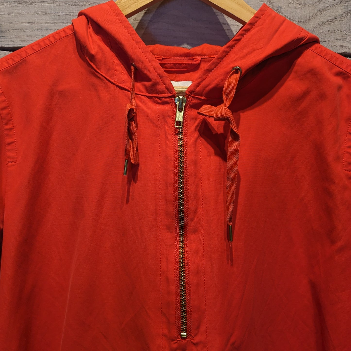 J. Crew Red Pullover Hoodie Sz S