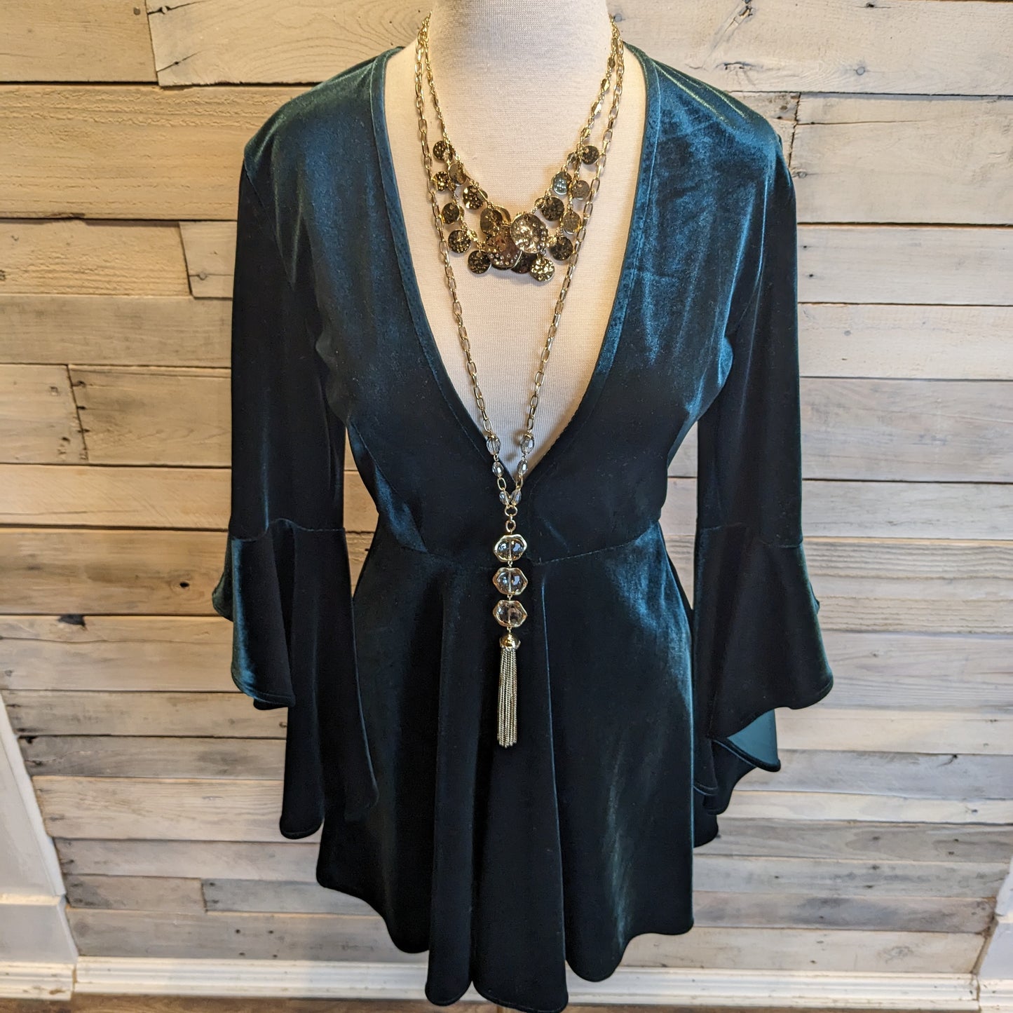Lulu's Velvet Mini Dress Sz S