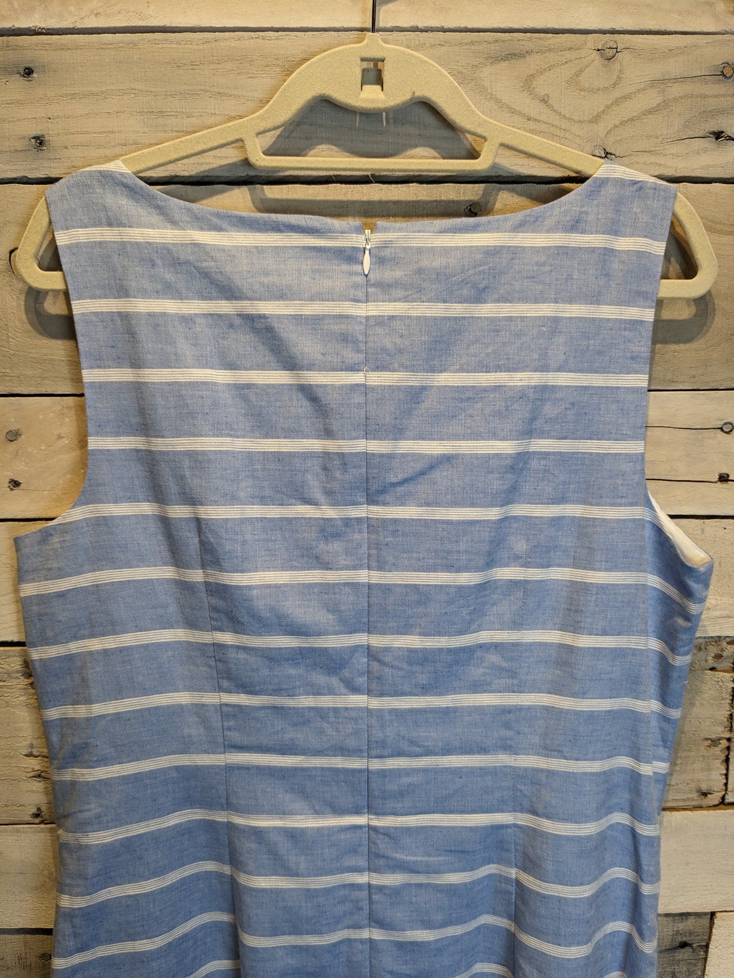 Talbots Chambray Shift Dress asz 14
