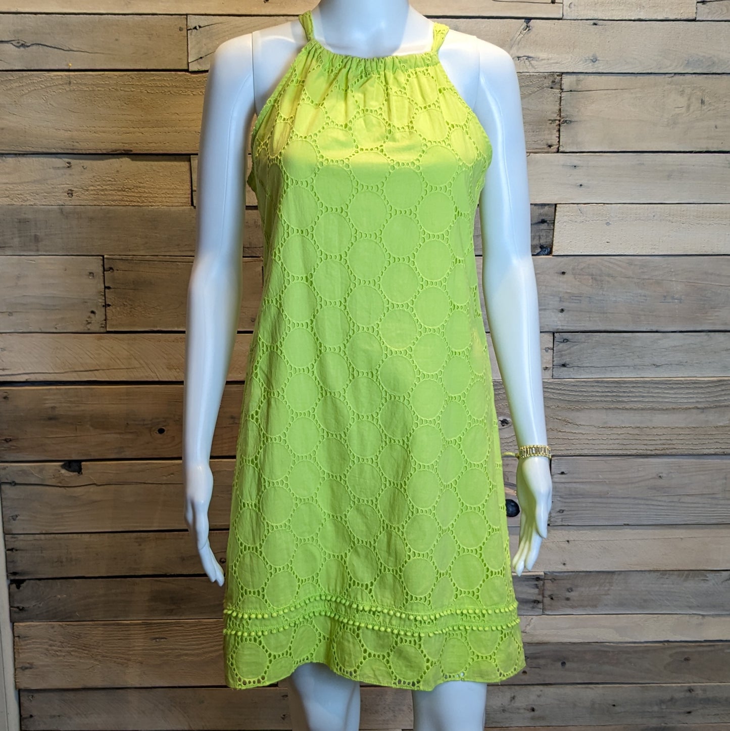Crown & Ivy Neon Halter Dress Sz MP