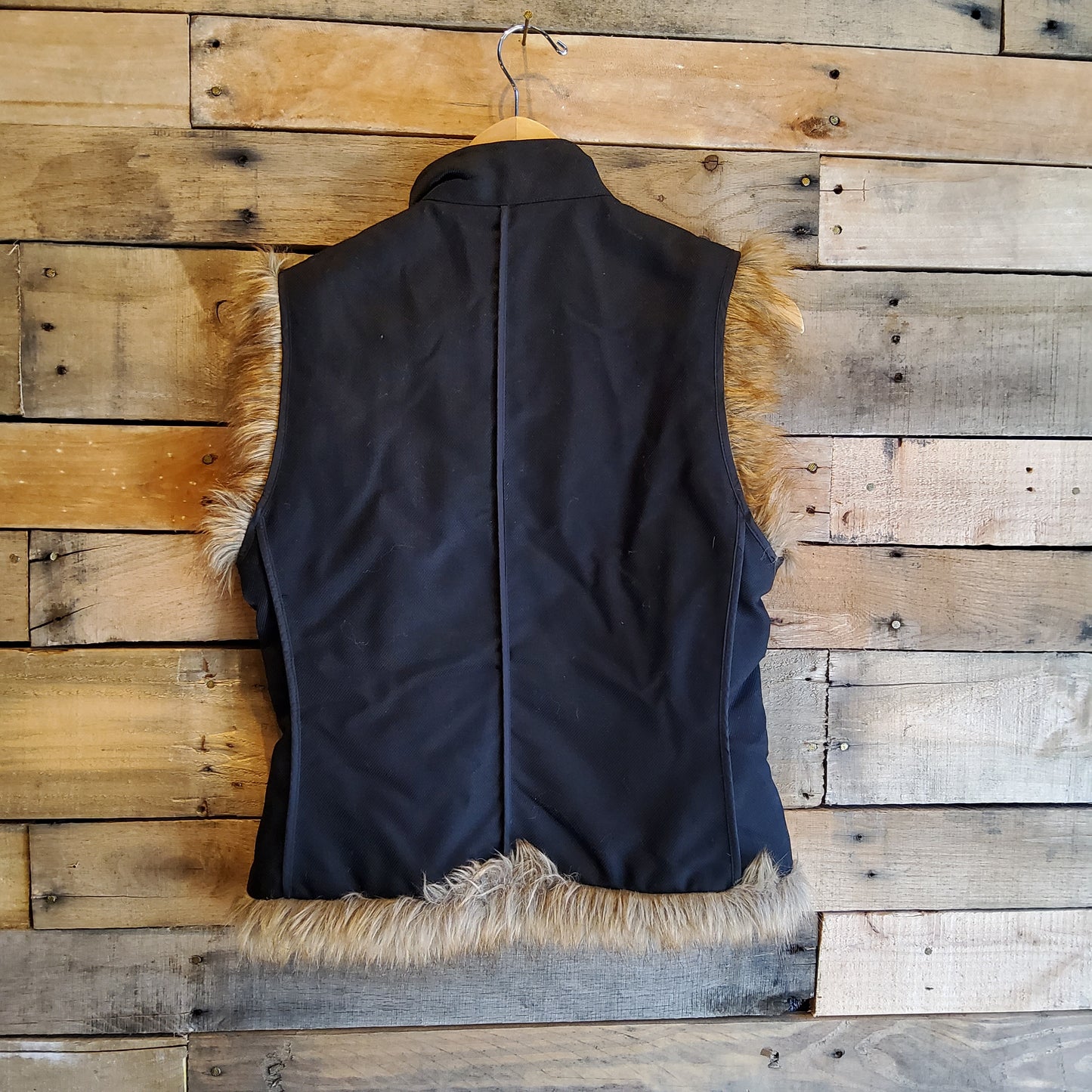 The Limited Faux Fur Trim Vest Size S