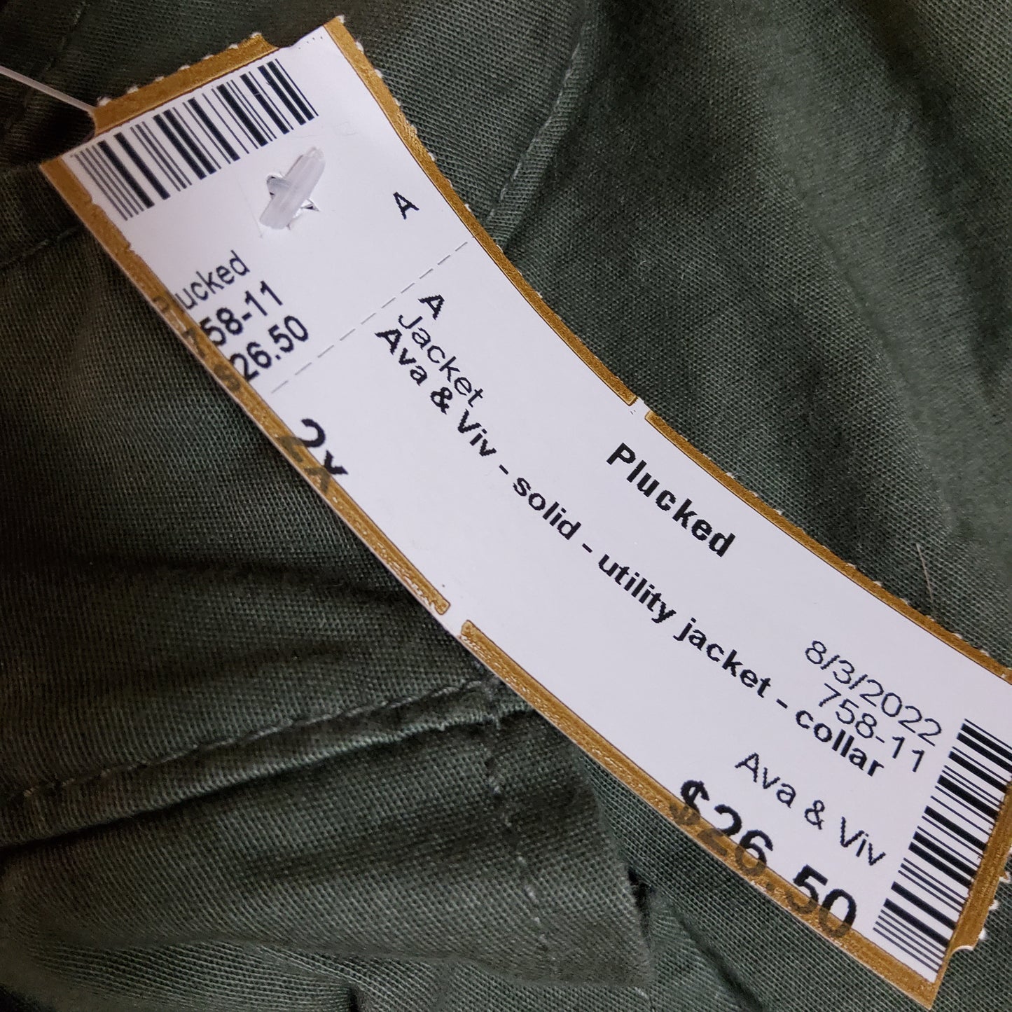 Ava & Viv Utility Jacket Sz 2X