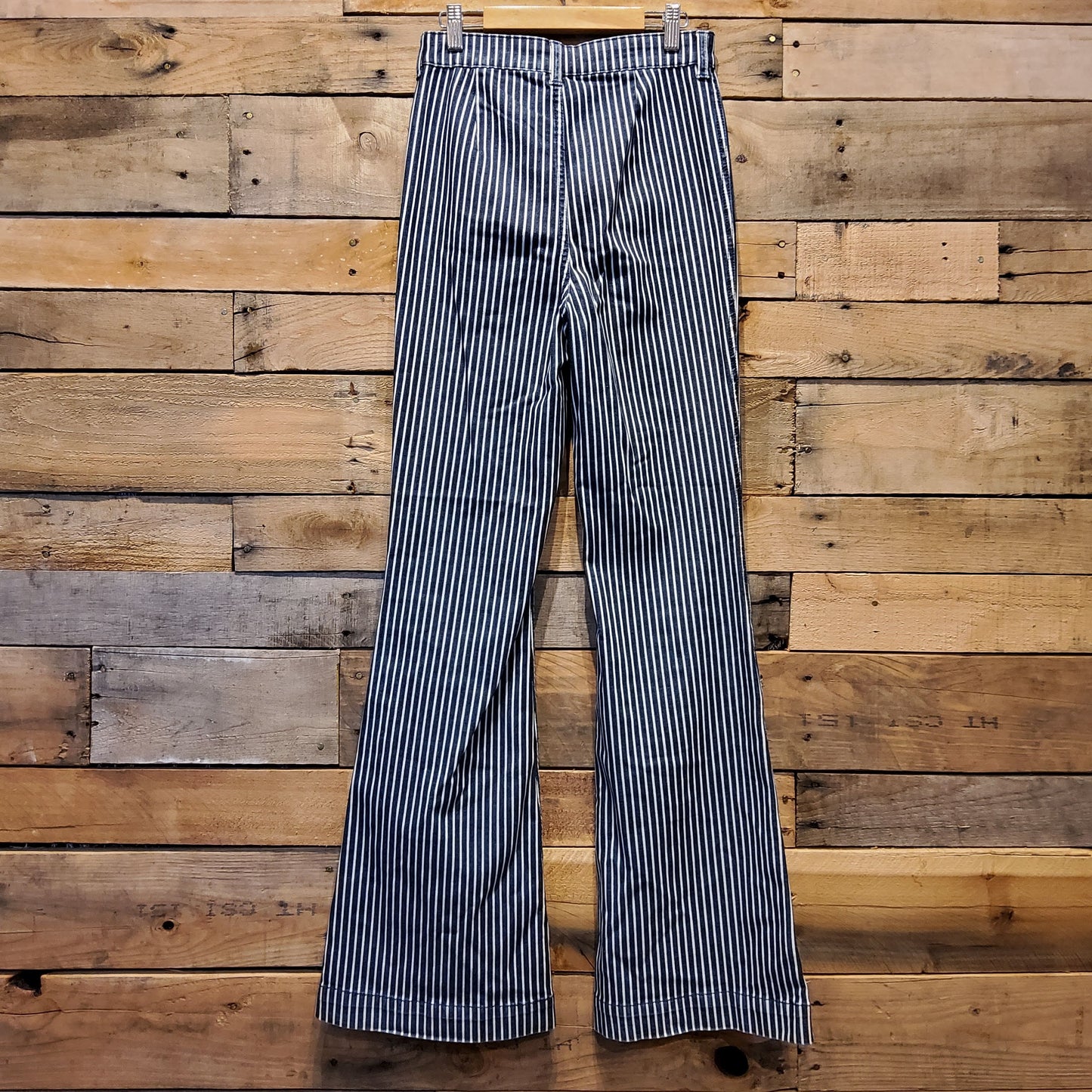 Forever 21 Pin Stripe Bell Bottoms Sz 26