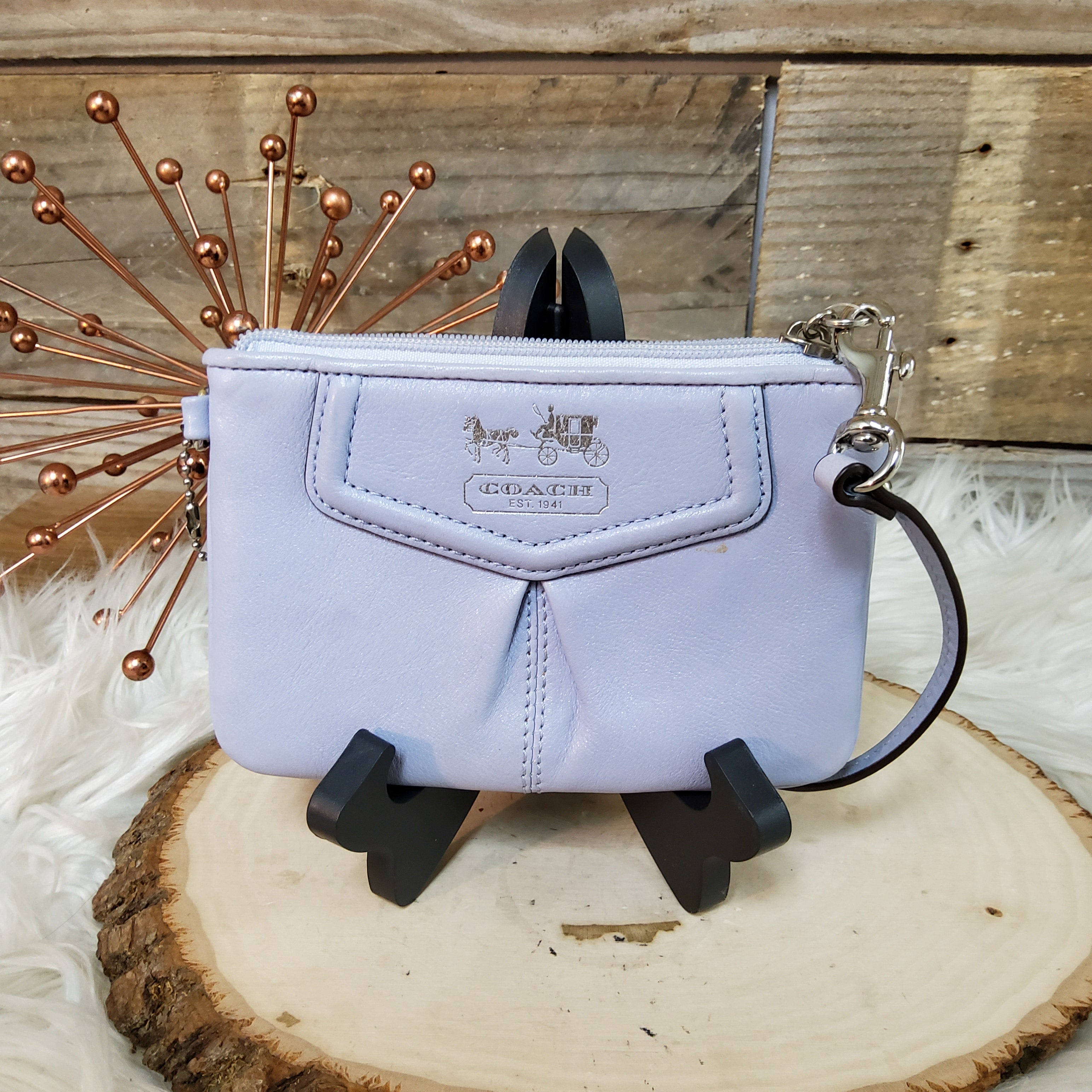 Coach Periwinkle Pouch Wristlet – Plucked Consignment Boutique