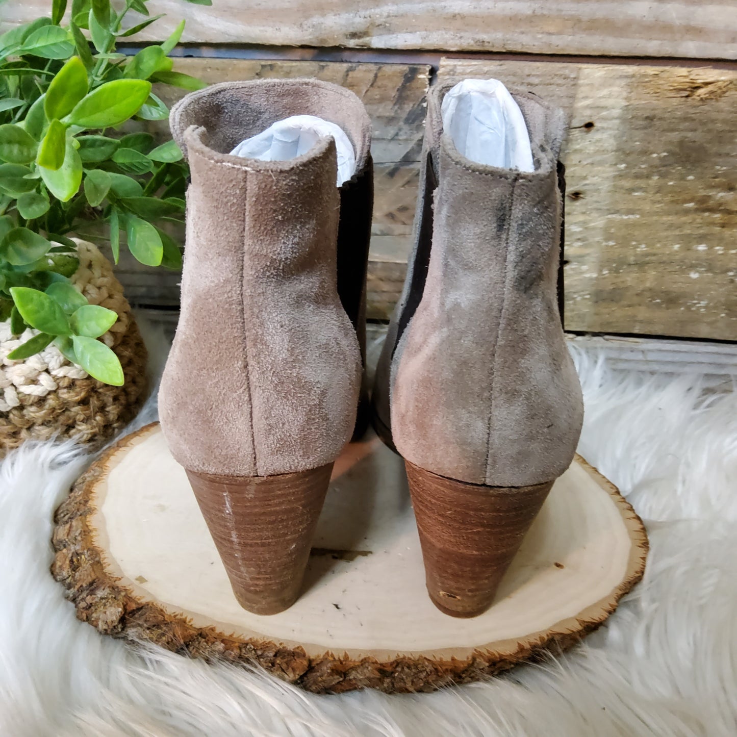 Sole Society Suede Booties Sz 7.5