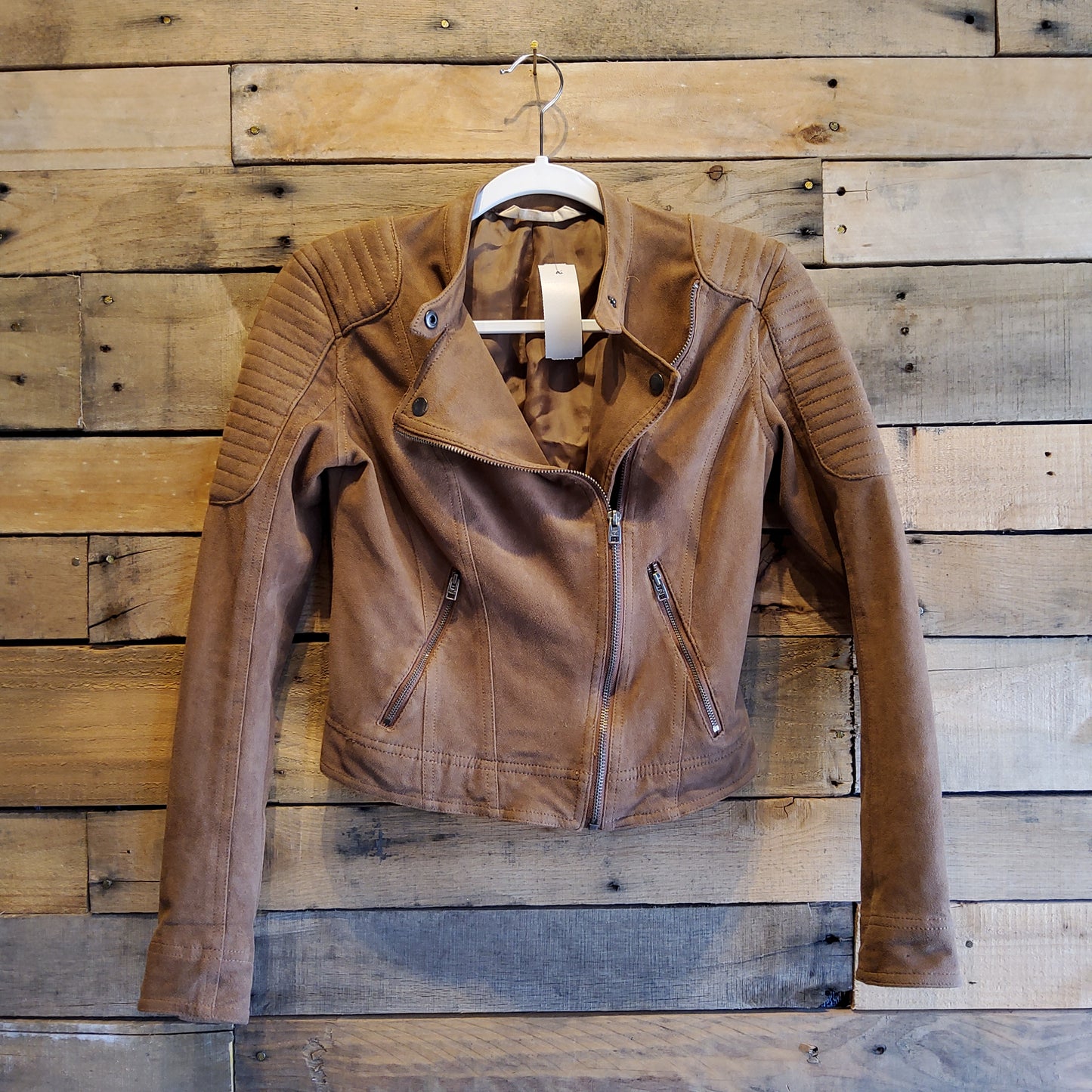 Hollister Suede Moto Jacket Sz