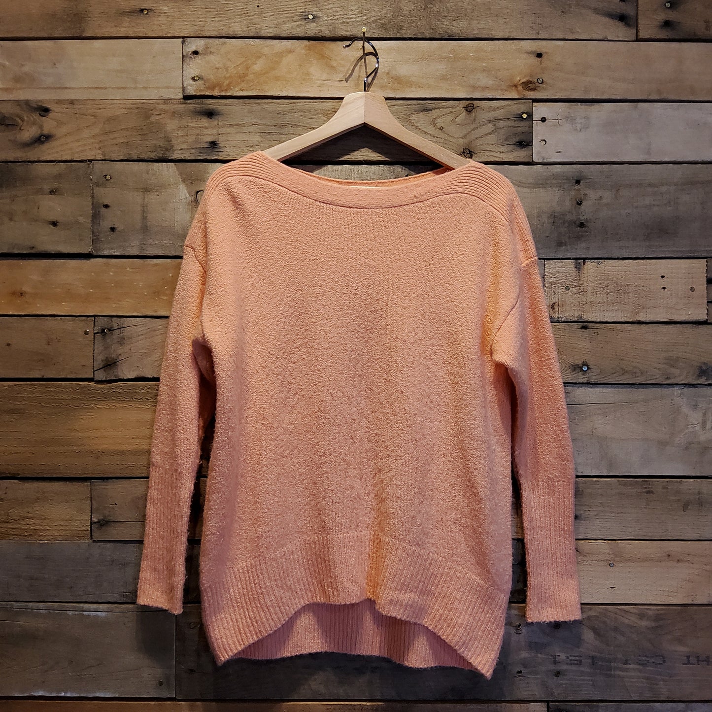 Anthropologie Peach Sweater Sz XS