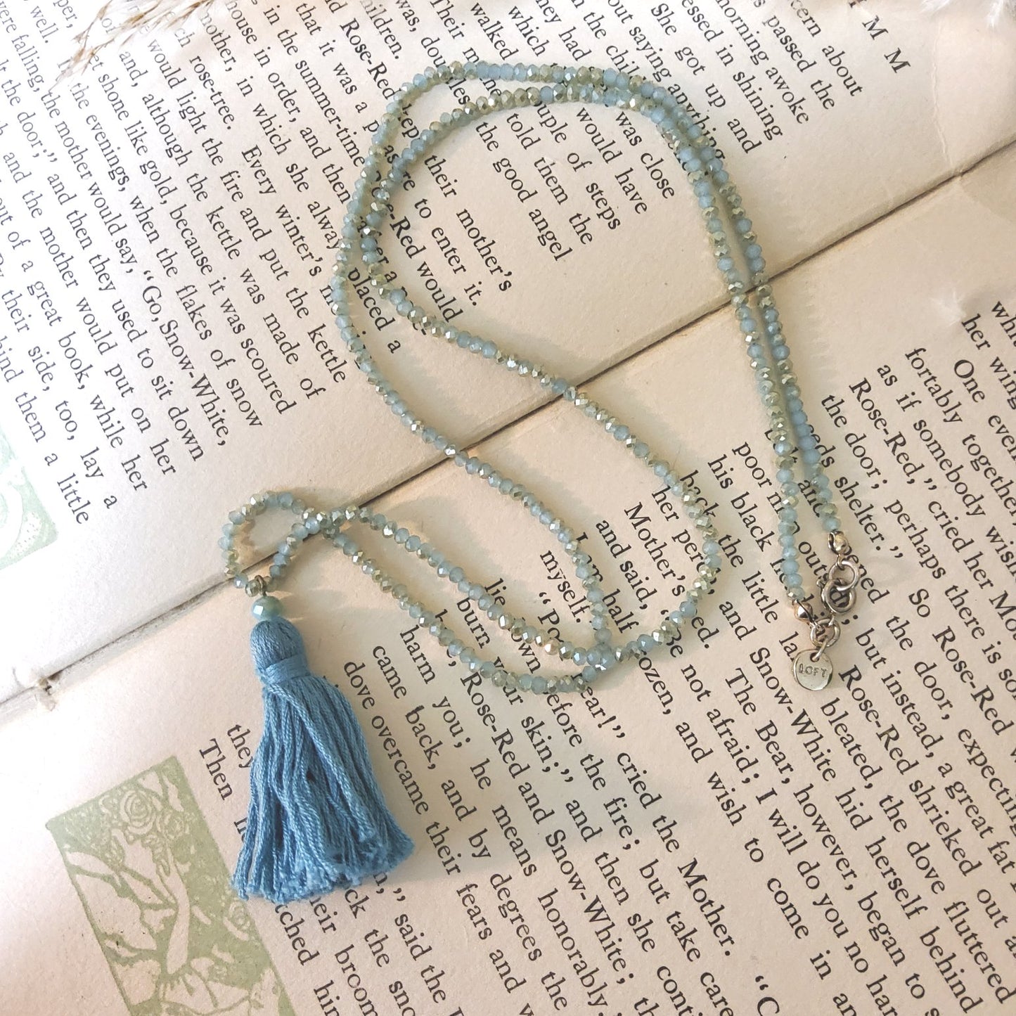 Loft Beaded Tassel Necklace