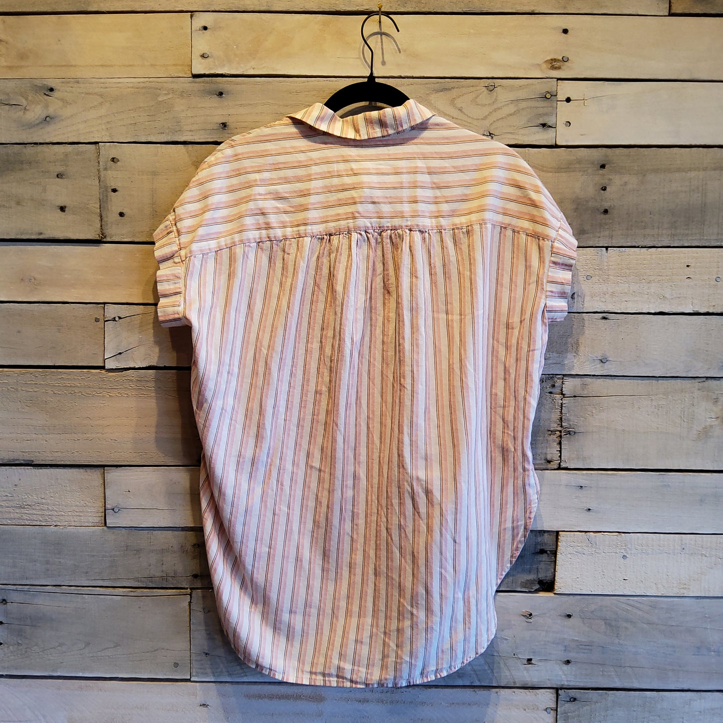 Madewell Striped Button Up Top Sz S