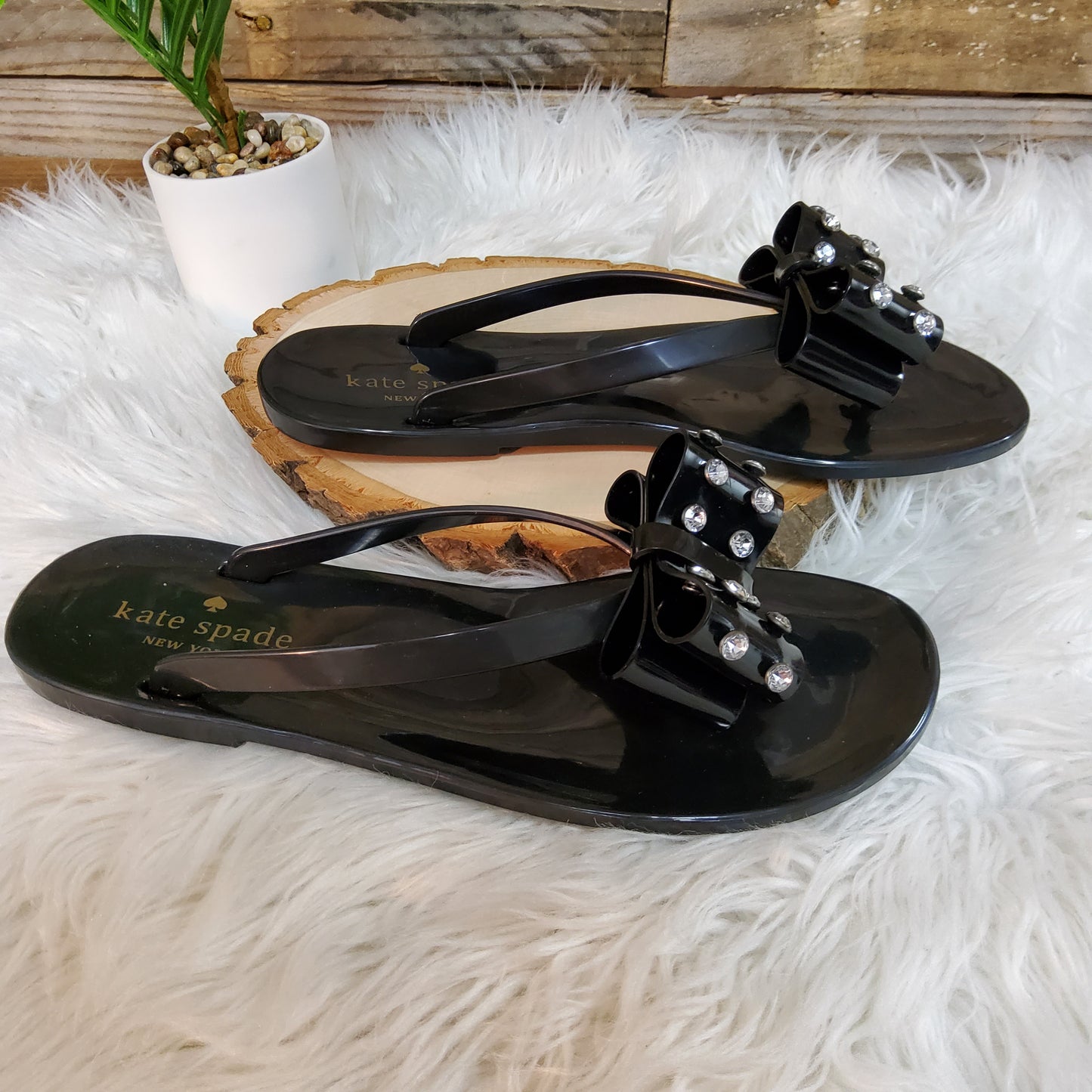 Kate Spade Bow Tie Jelly Sandals Sz 8
