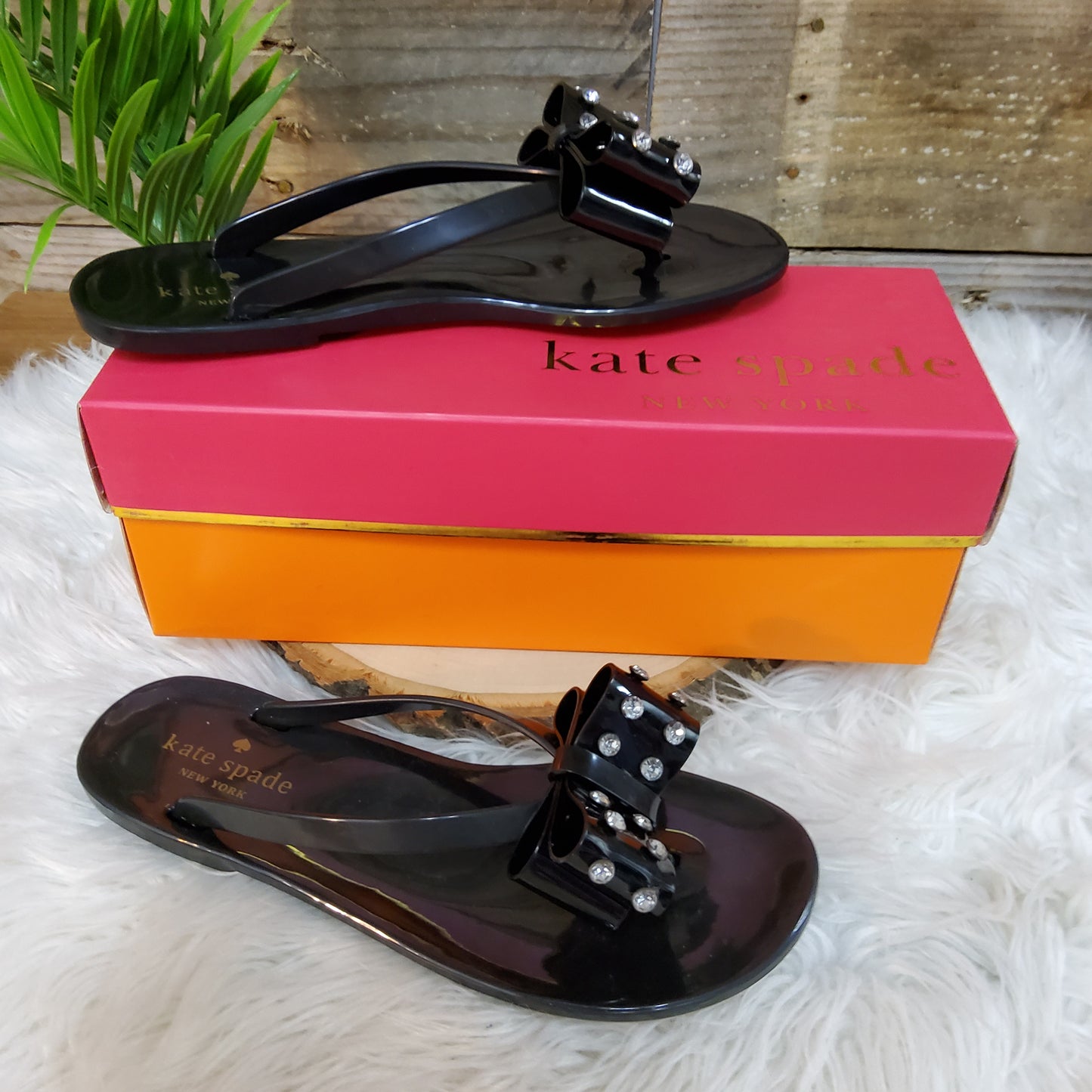 Kate Spade Bow Tie Jelly Sandals Sz 8