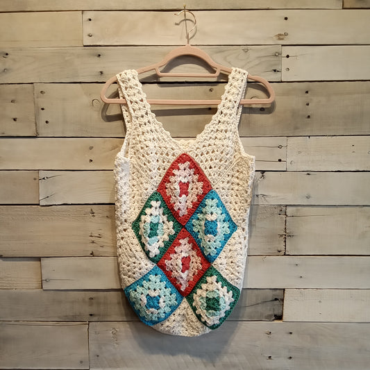 Handmade Crochet Top Sz S/M