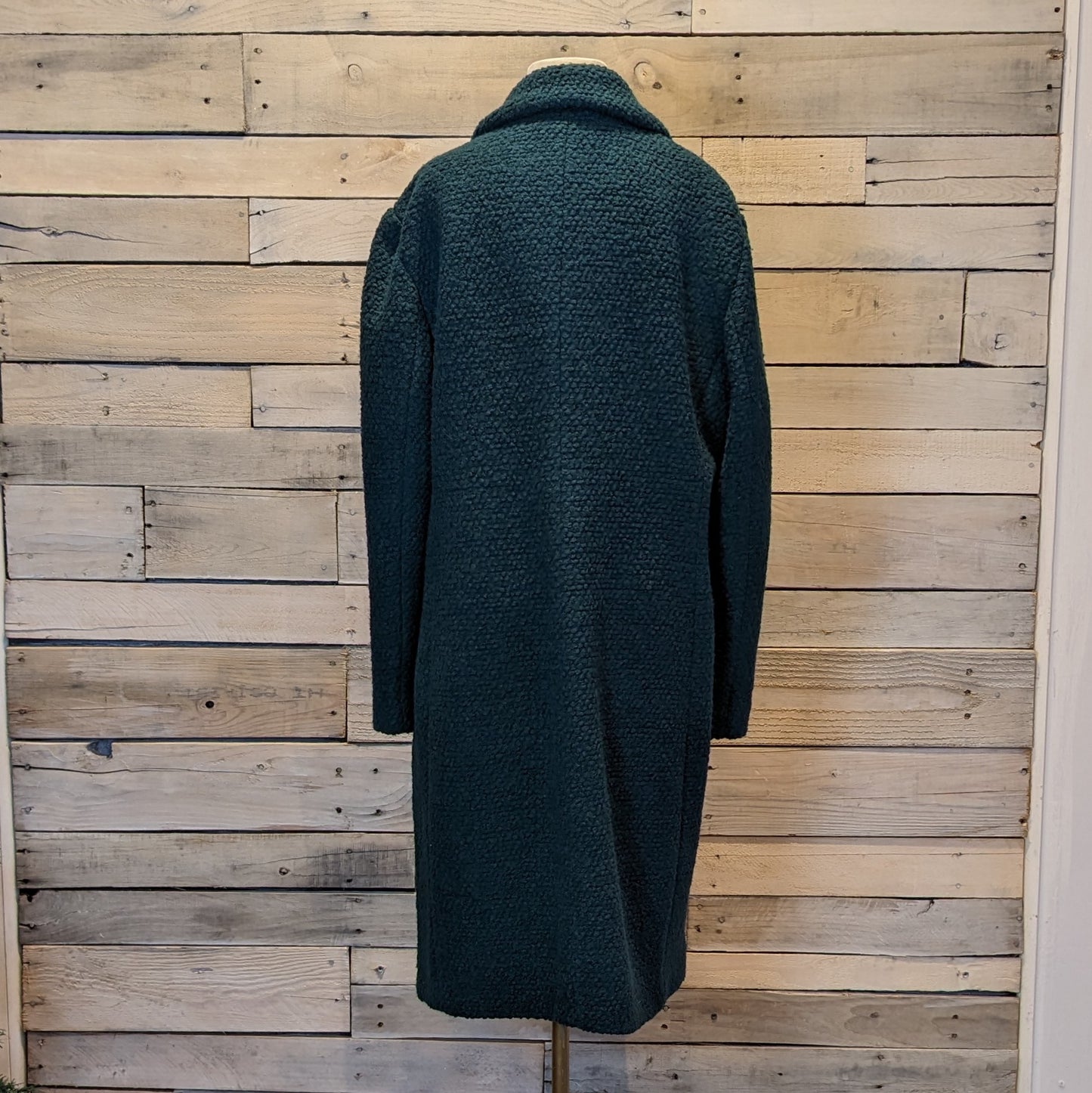 Express Green Wool Pea Coat Sz L