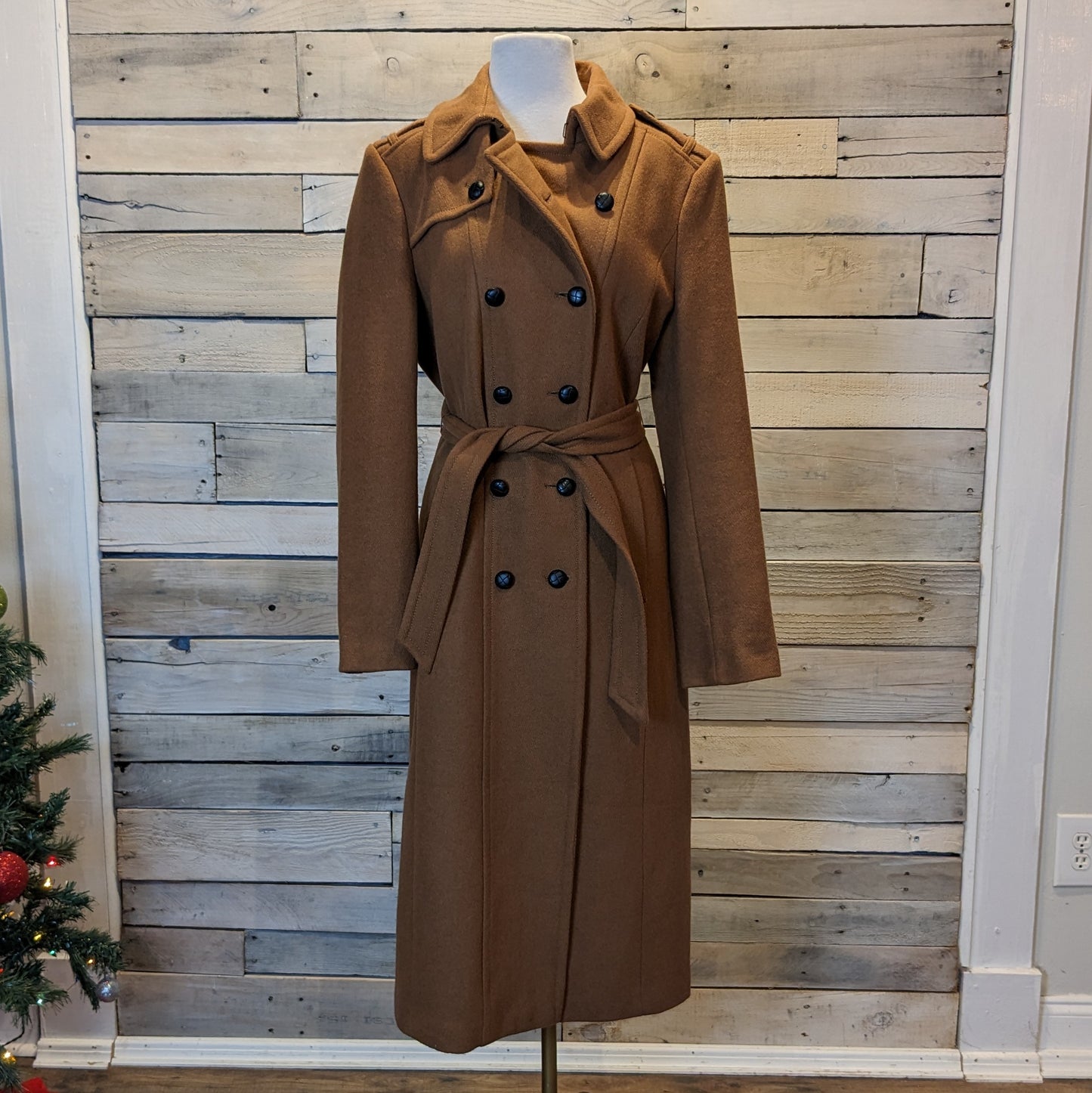Express Military Wool Trench Coat Sz L