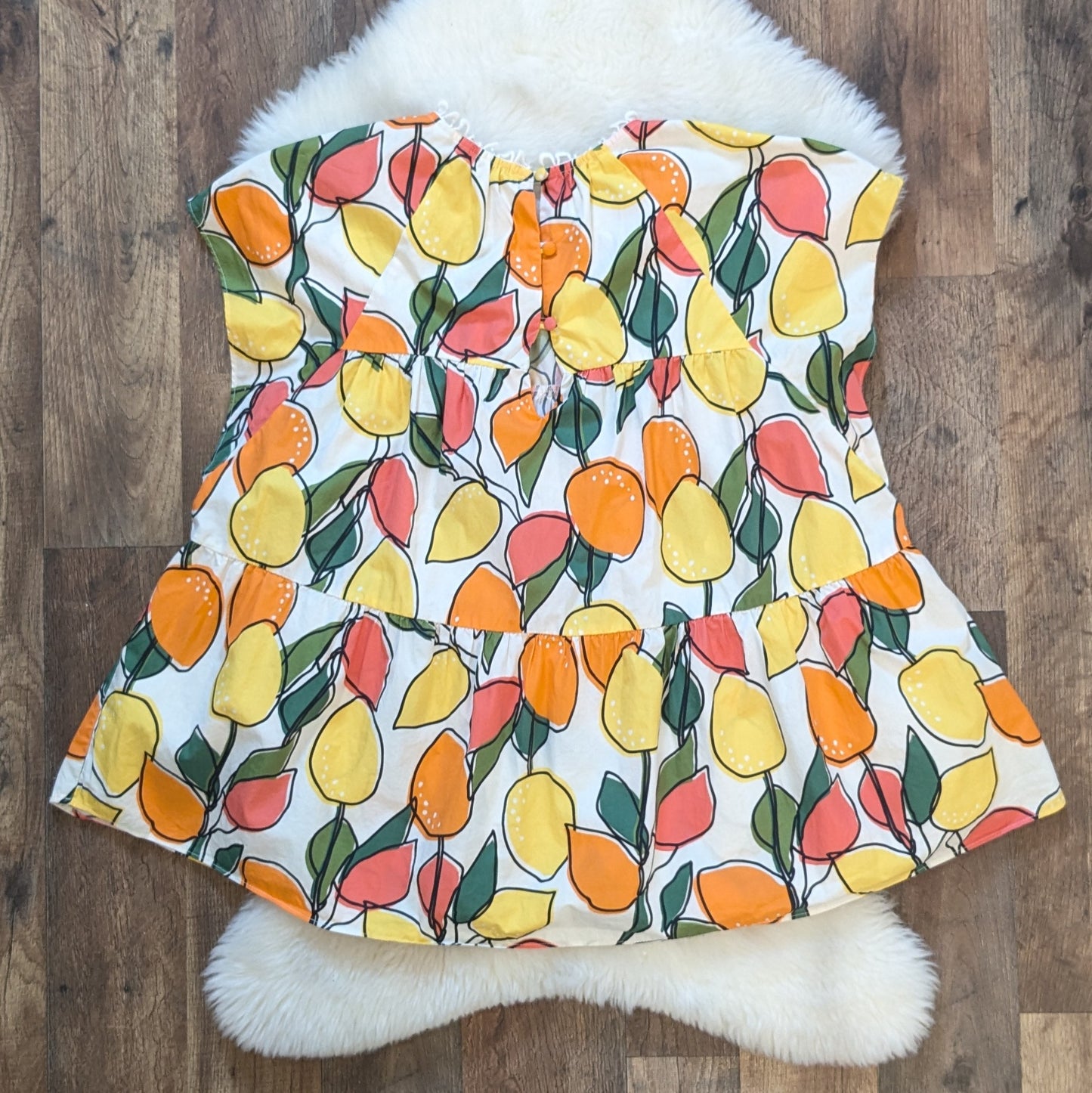 Crosby by Mollie Burch Citrus Top Sz XS