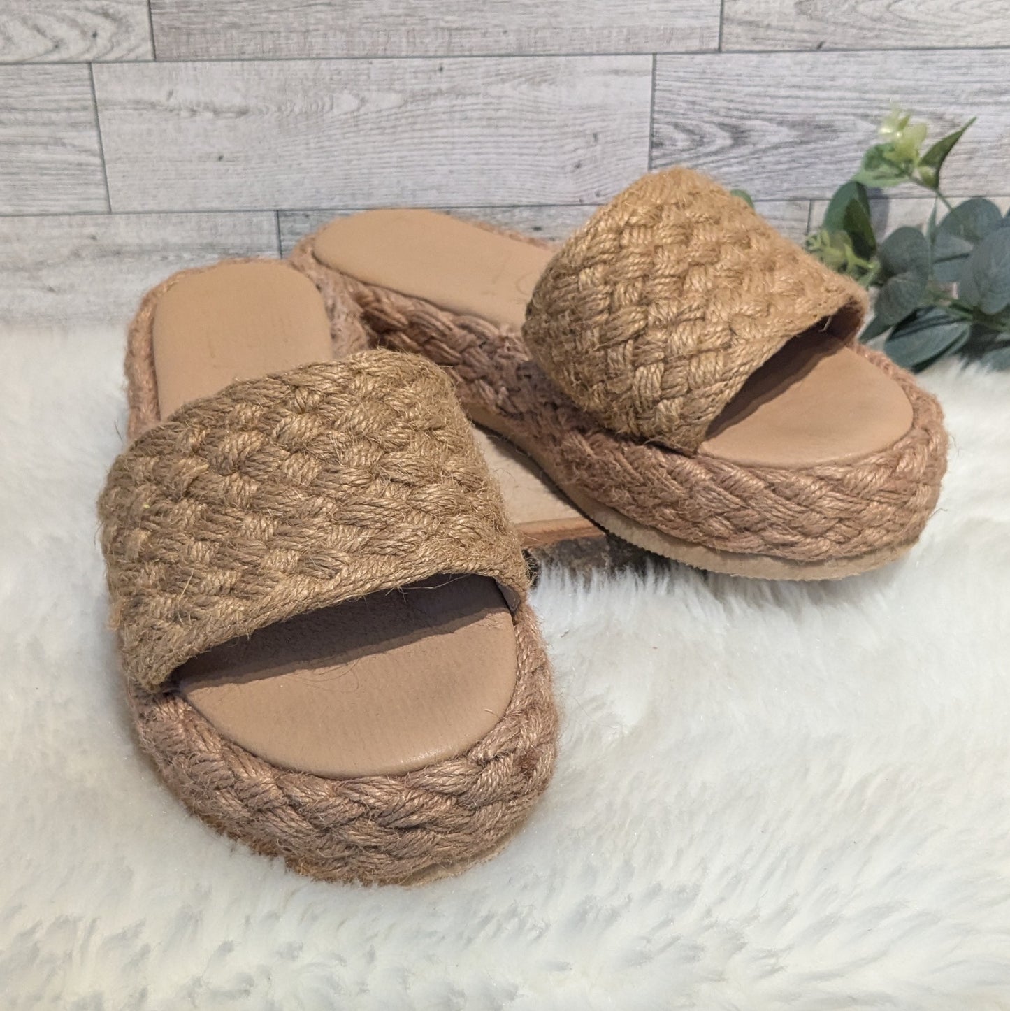 Beach By Matisse Braided Platform Sandals Sz 7