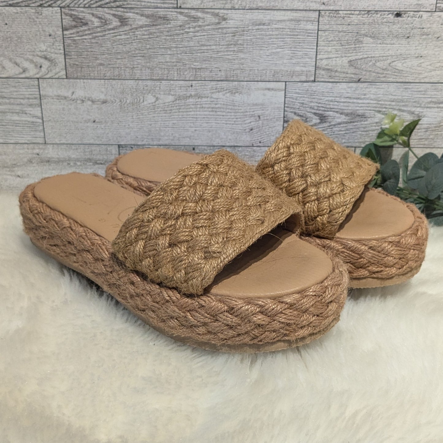 Beach By Matisse Braided Platform Sandals Sz 7