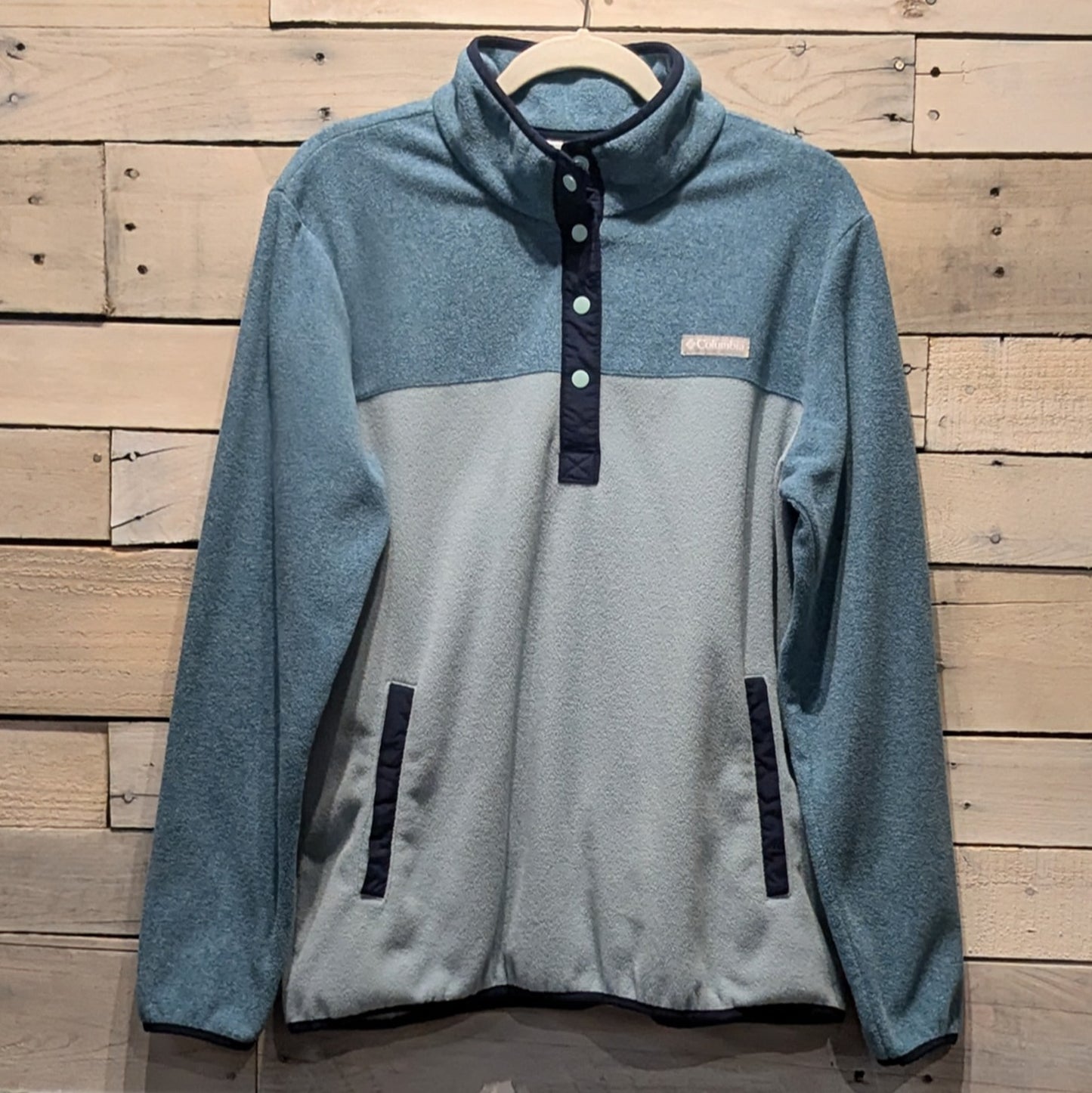 Columbia Two Tone Fleece Pullover Sz XL