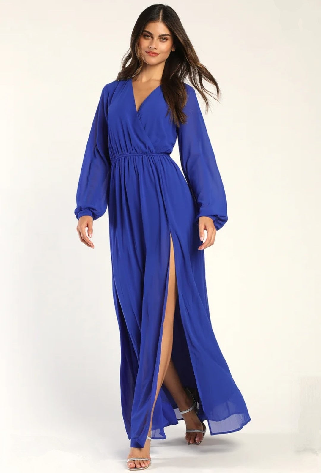 Lulu's Royal Blue Maxi Dress Sz XS