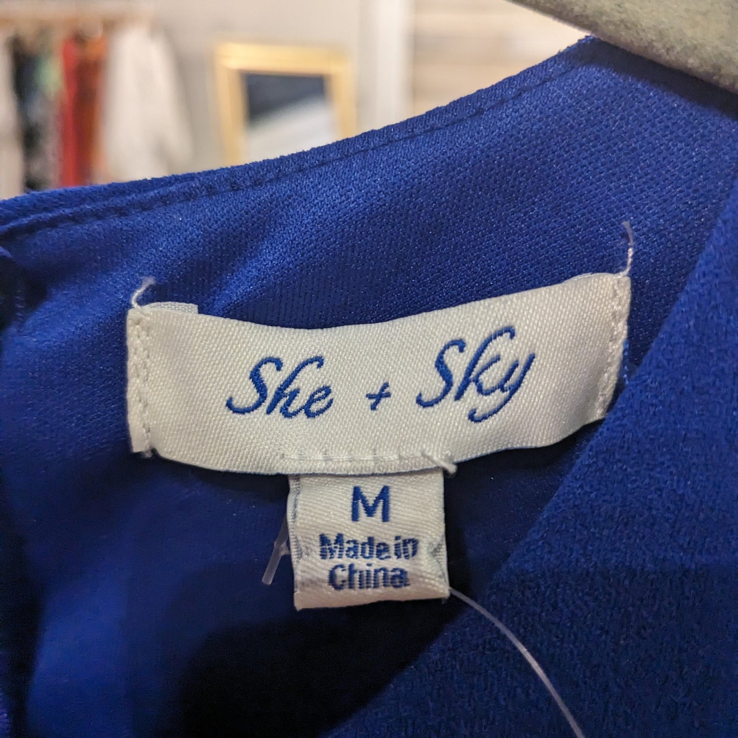 She + Sky Blue Dress Sz M