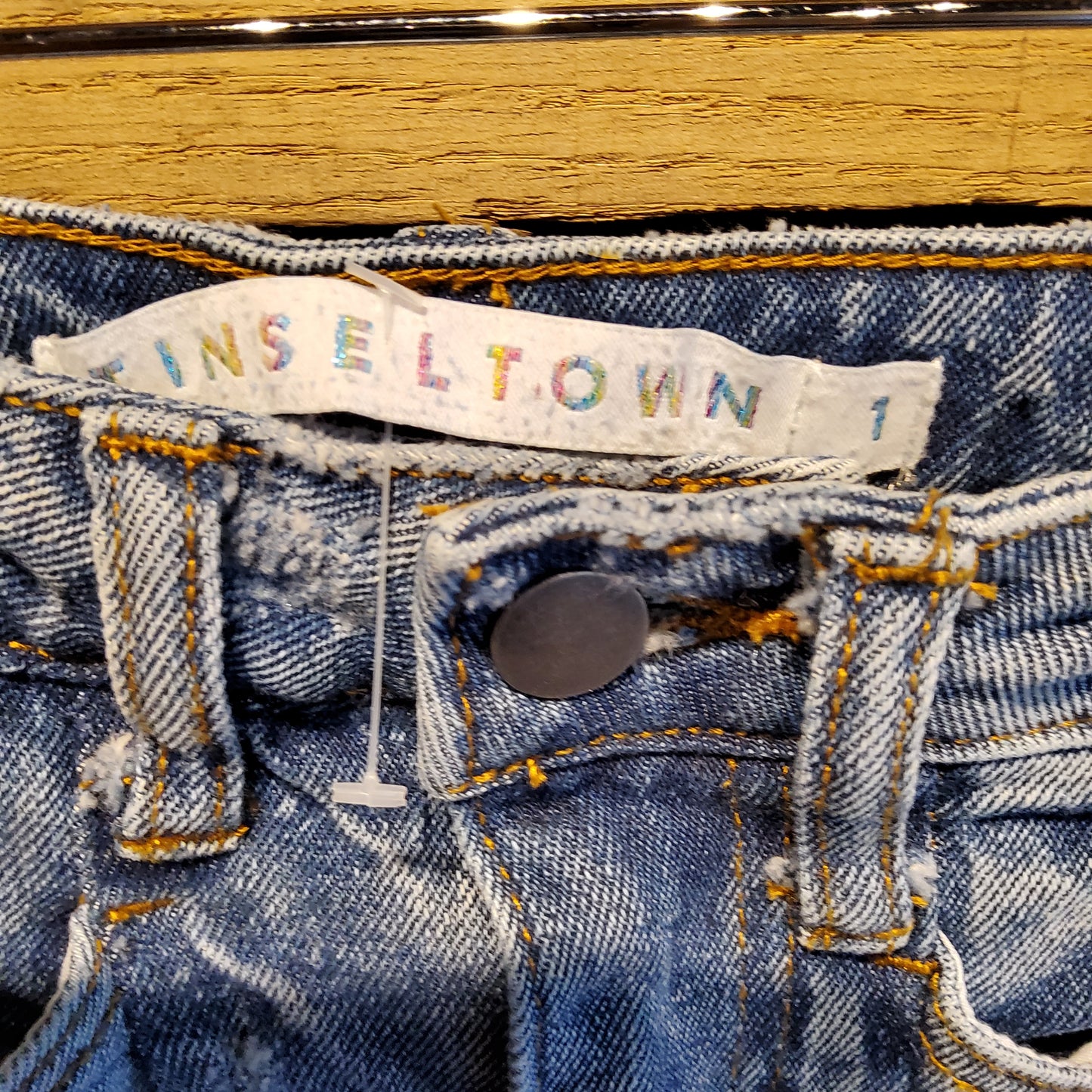 Tinsel Town High Waisted Jeans Sz 1