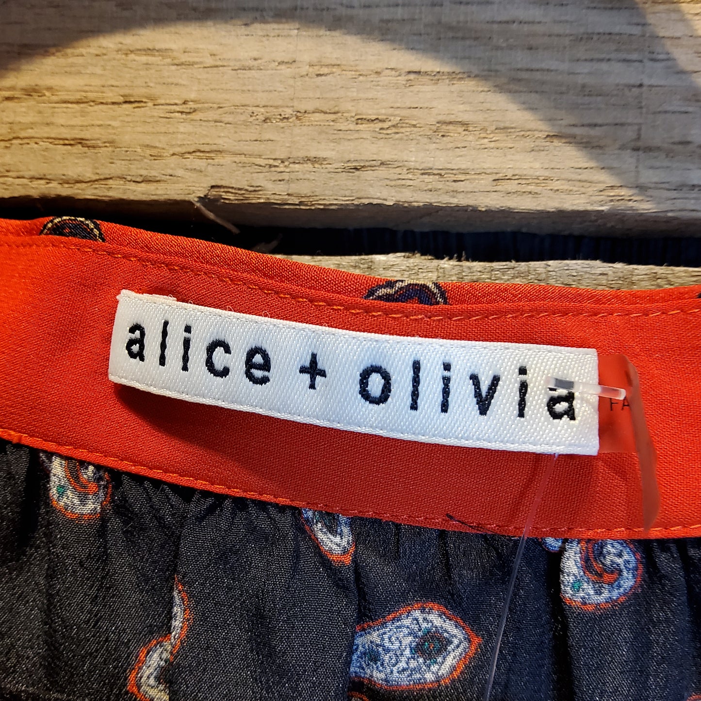 Alice + Olivia Mixed Pattern Blouse Sz M