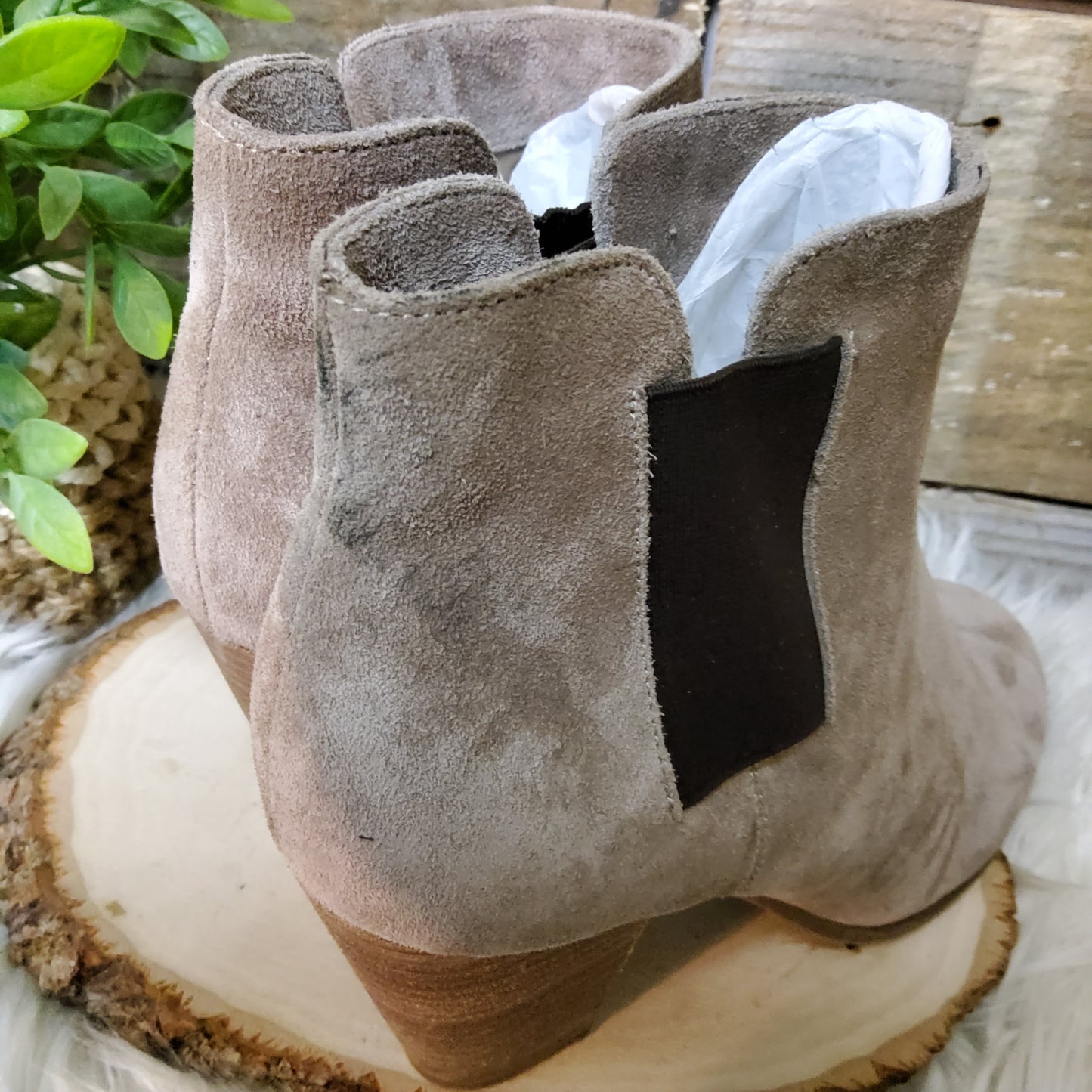 Sole Society Suede Booties Sz 7.5