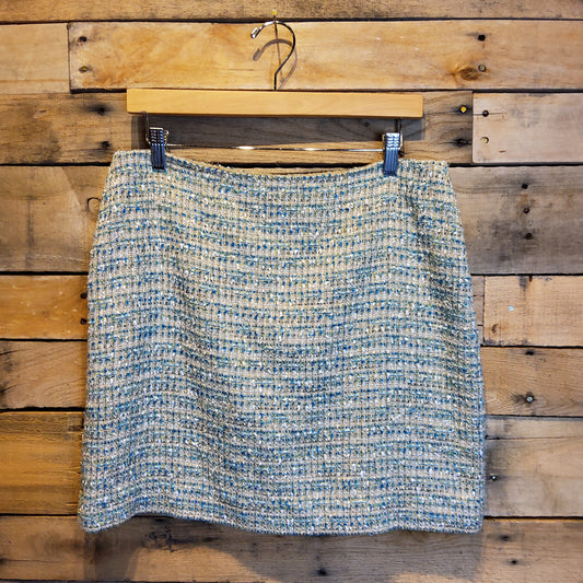 Ann Taylor Tweed Mini Skirt Sz 12