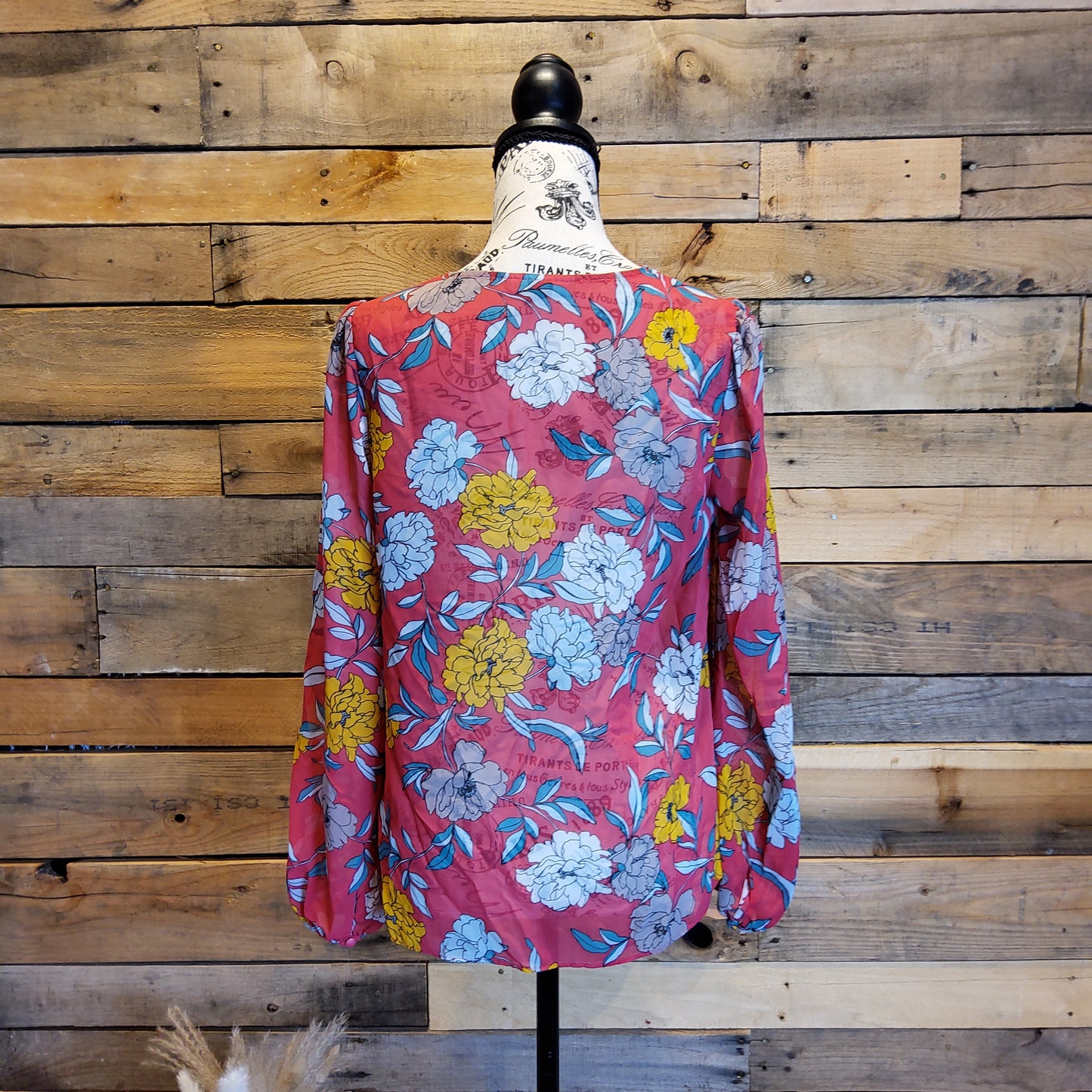 Simply Styled Floral Blouse Sz S