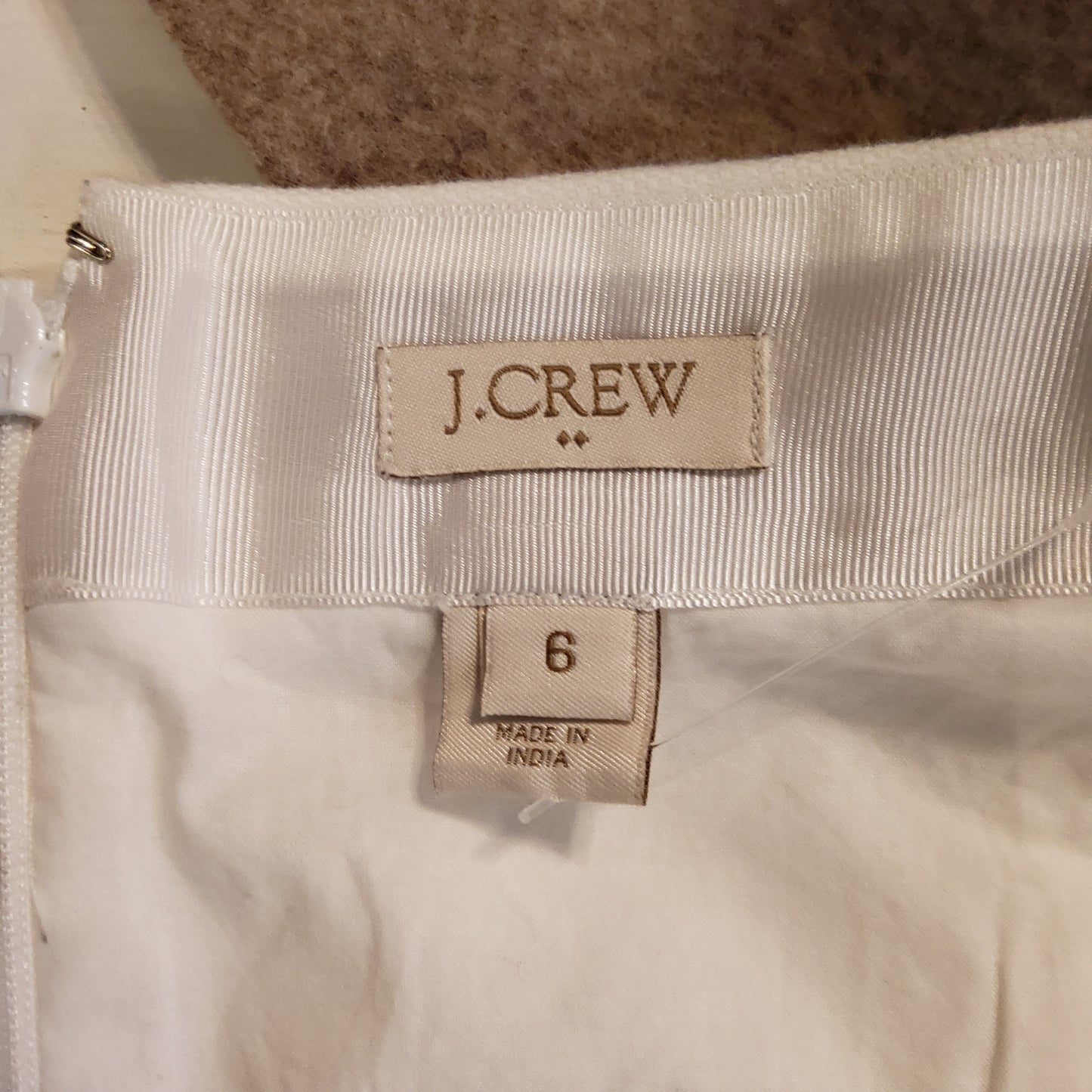 J. Crew White Linen Mini Skirt Sz 6