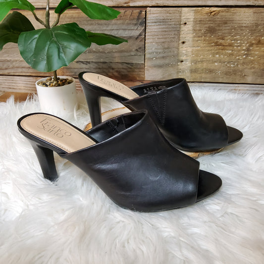 Franco Sarto Leather Heels Sz 9